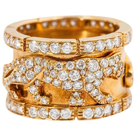 cartier panthere ring replica|cartier panther ring vintage.